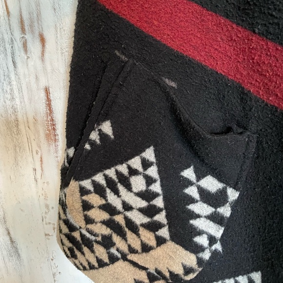 American Rag western style vest, Small, tie waist, wool blend, 4 front pockets - Picture 13 of 13